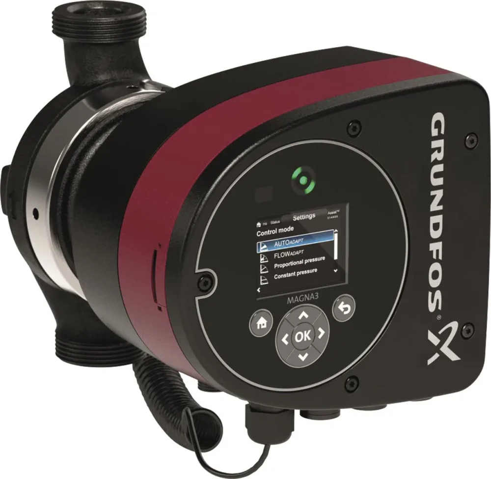 Grundfos MAGNA3 32-80 N 180 Tappvarmvattenpump 2 tum, DN 32, 144 W, 1.19 A