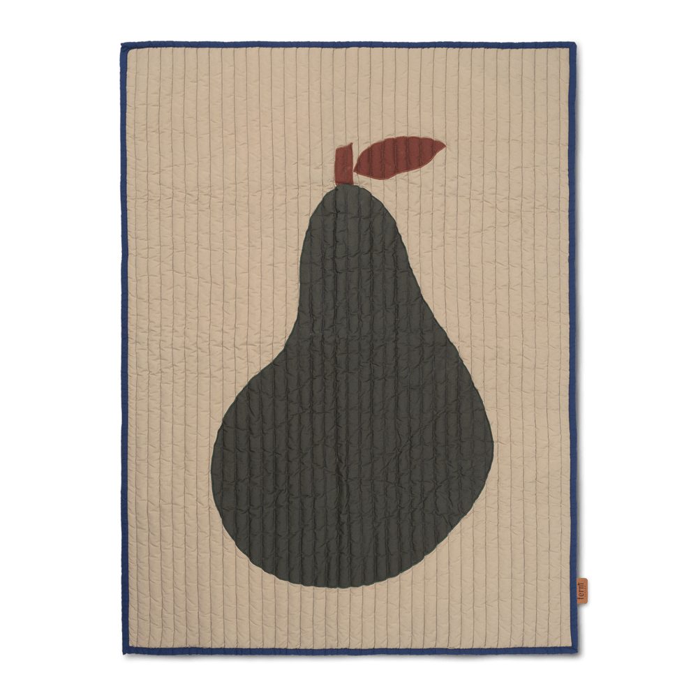 Pear filt 80x110 cm, Sand-mörkgrön
