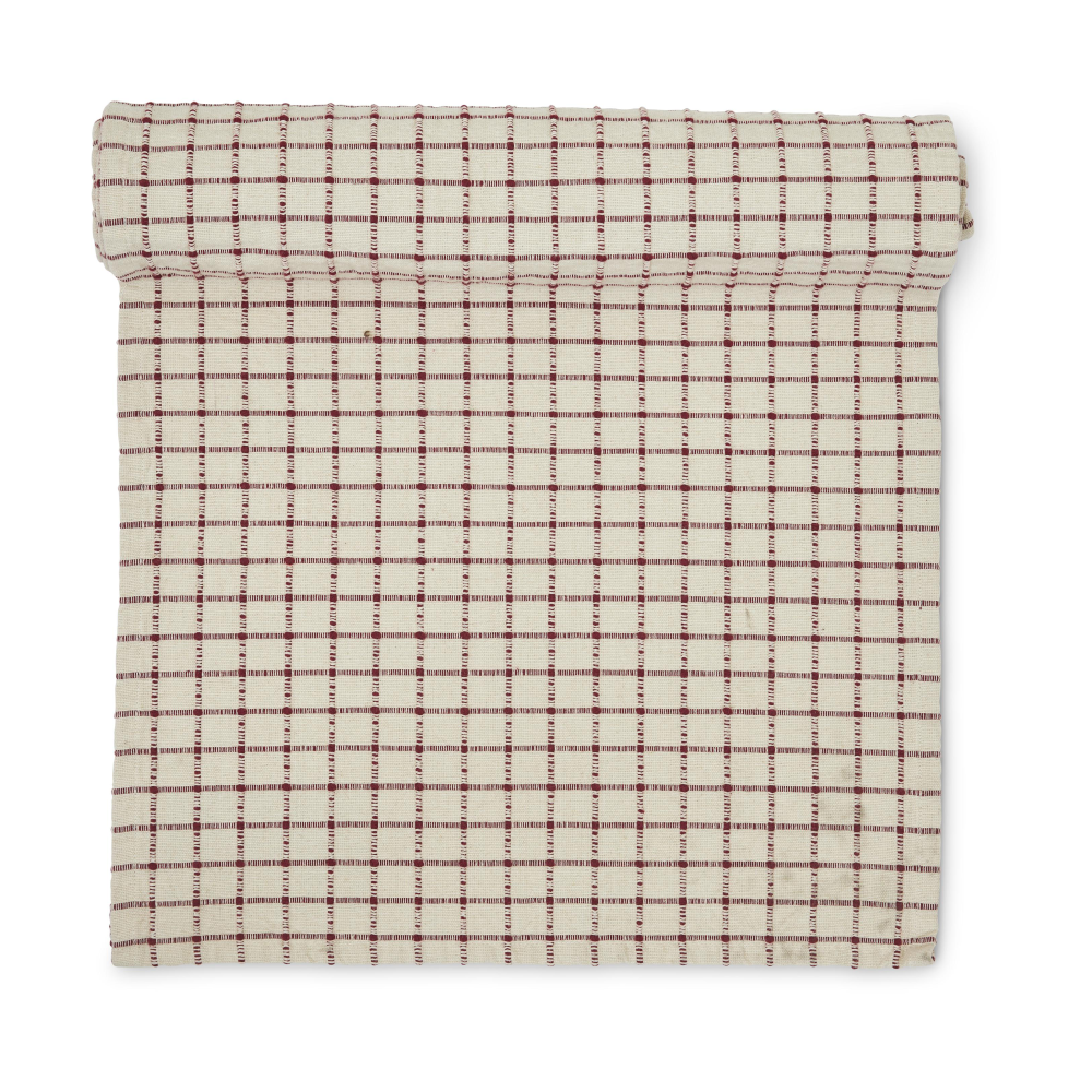 Noor löpare 40x160 cm, Röd-offwhite