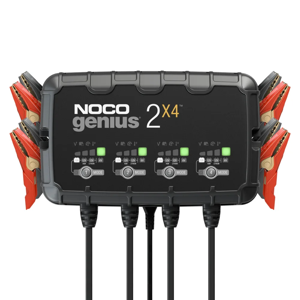 NOCO genius 2X4 Laddare 6/12 V, 8000 mA