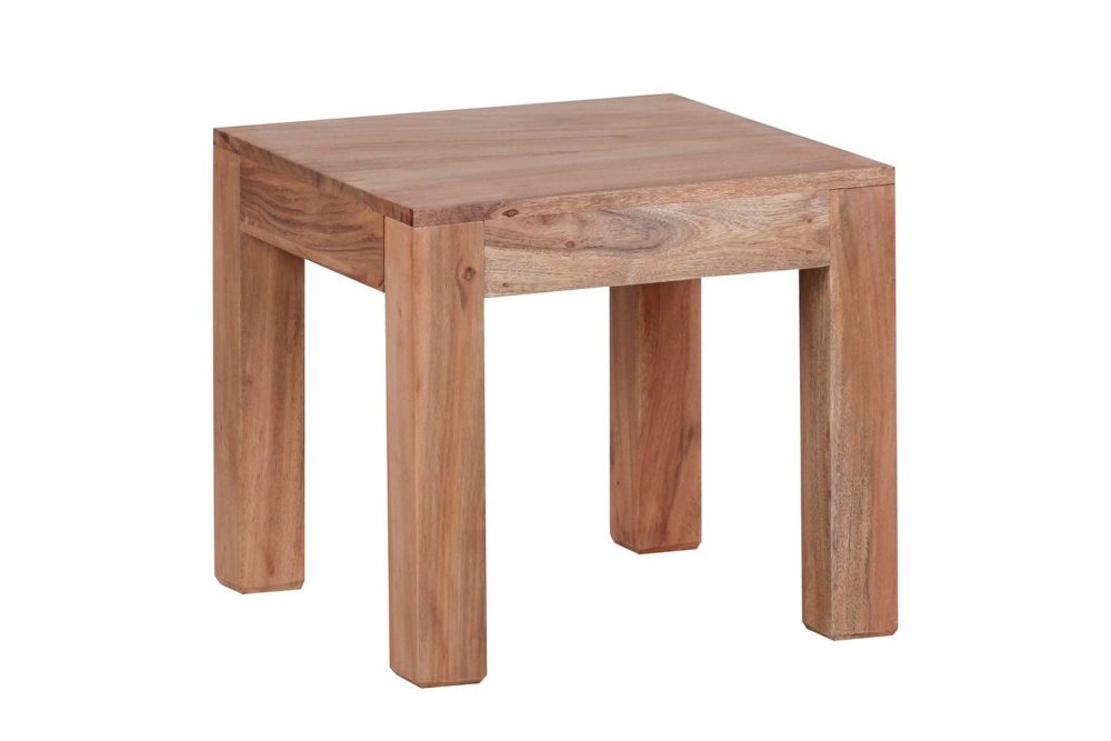 Soffbord Wohnling Massivt trä Lantstil Klassisk Handgjord 45x45 cm, Akacia