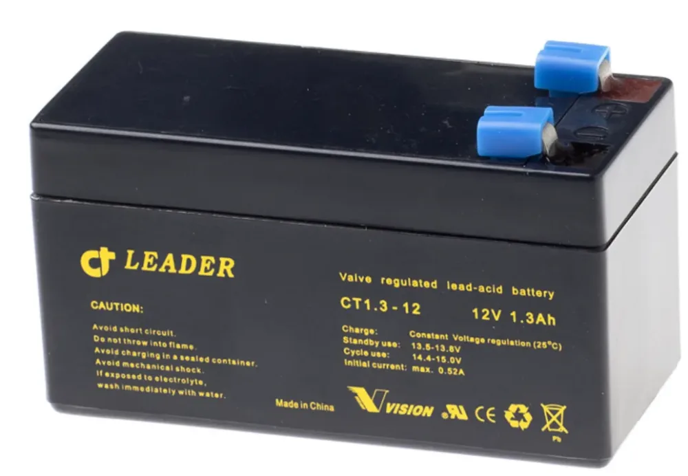 Leader CTG7.2-12 Blybatteri Leader 12V 151x65x101mm, 7,2Ah