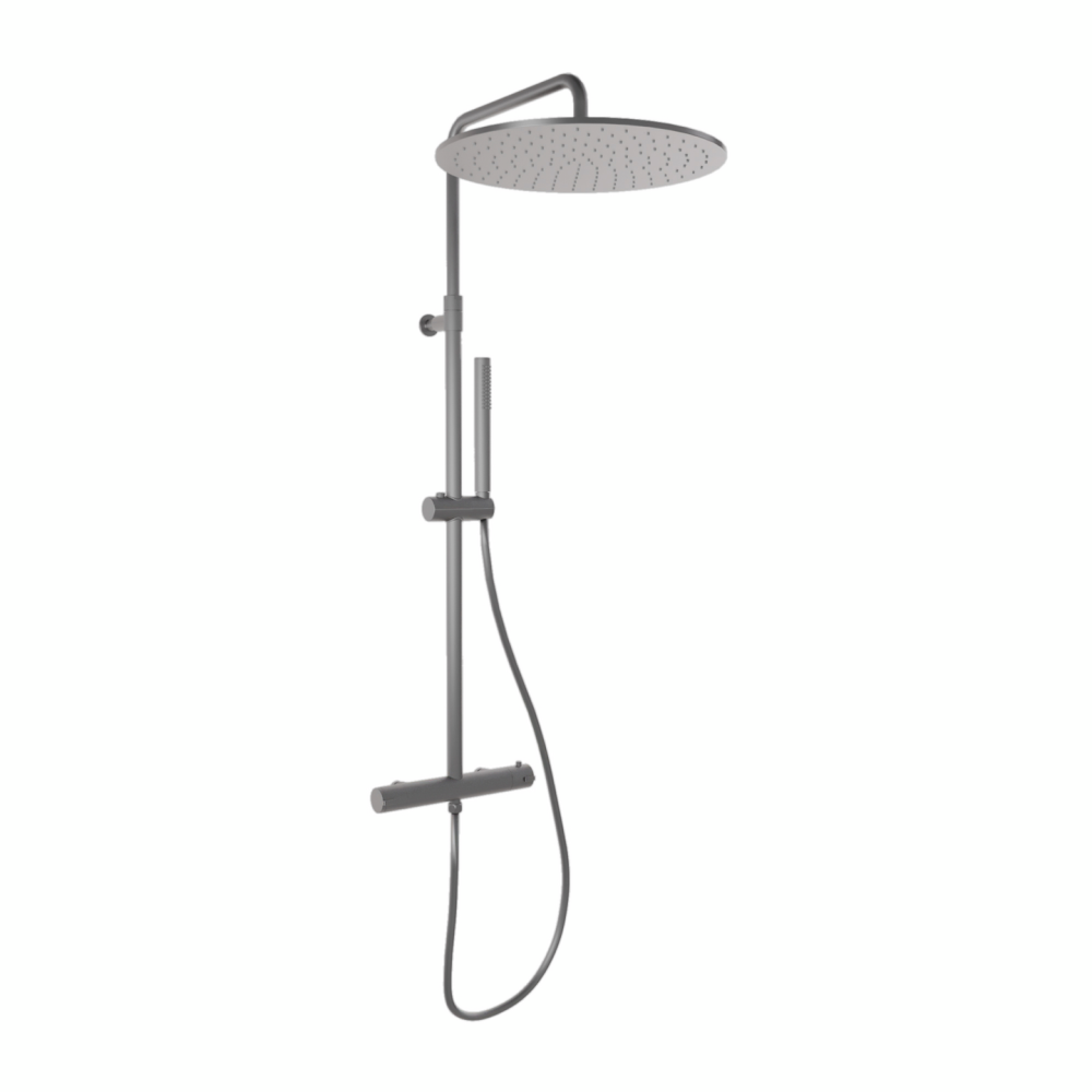 TAKDUSCHPAKET SVEDBERGS STUOR BL SVART TERMOSTAT 150CC 40X109,4X60,5C