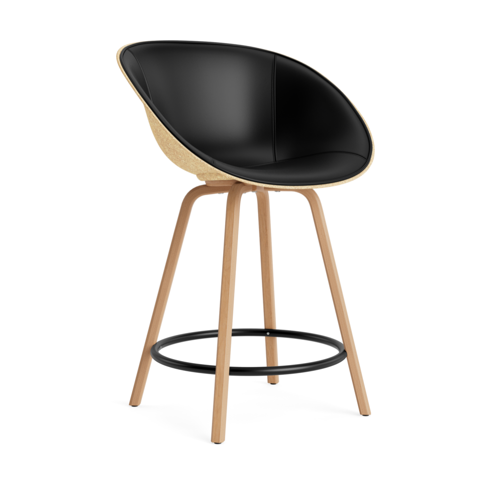 Mat Bar Armchair karmstol framsideklädd 65 cm, Ultra 41599-hemp-beech-black steel