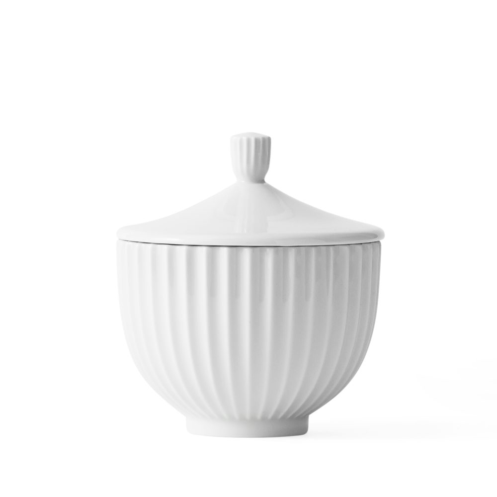 Lyngby bonbonniere vit, 12 cm