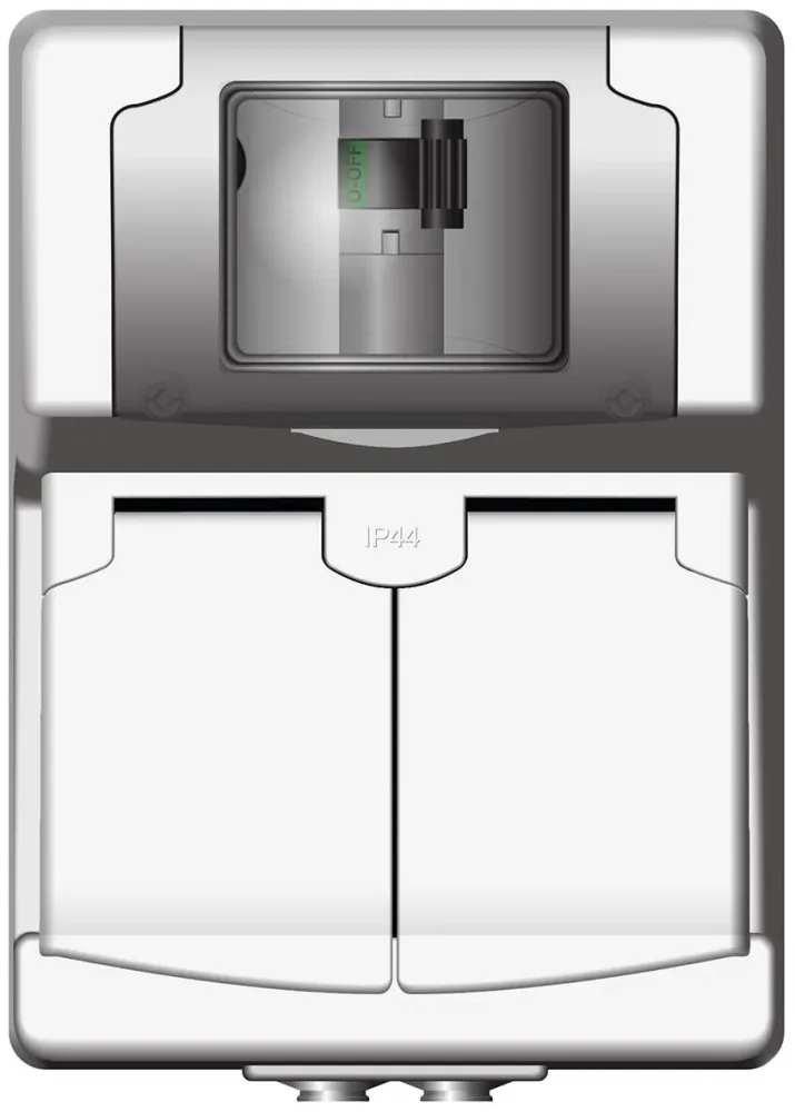 Norwesco 470504 Vägguttag halogenfri, 230V, 10 A Vit