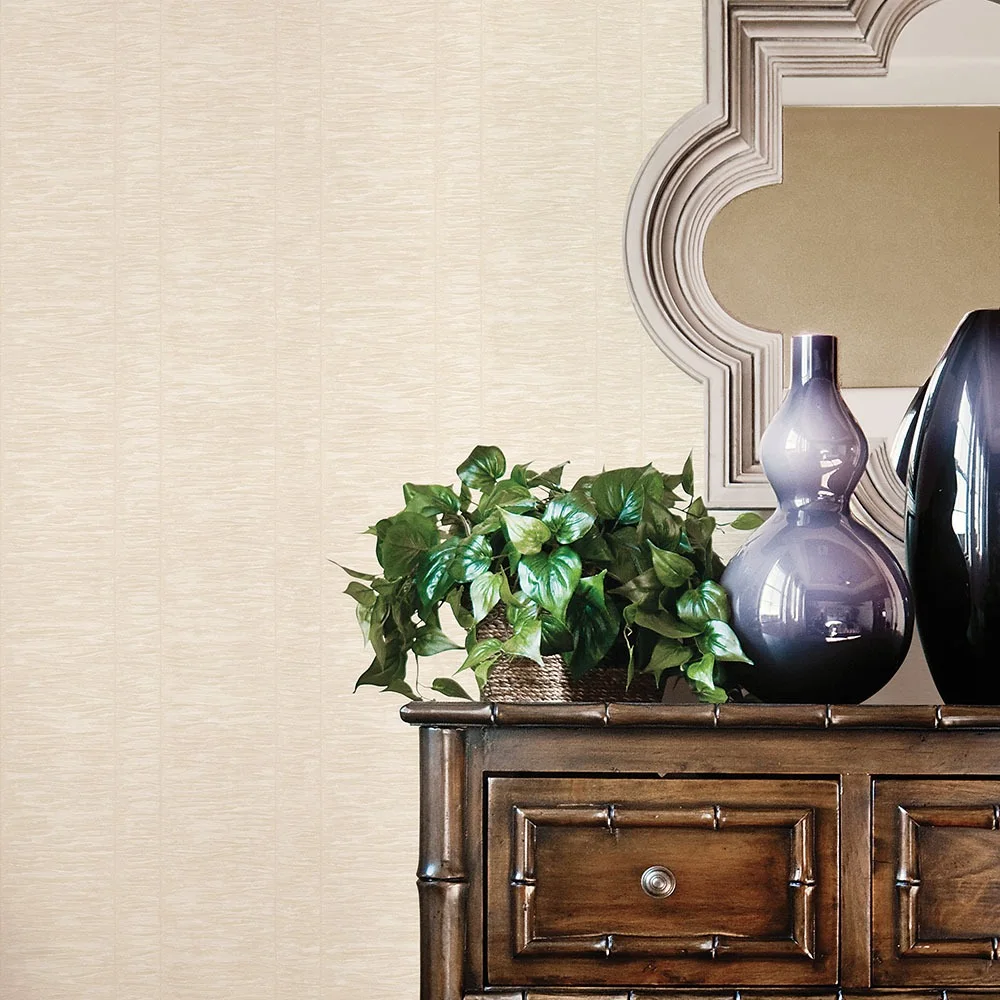 Galerie Wallcoverings Mansion II G67637 Tapet Pleated Stripe Vit/beige