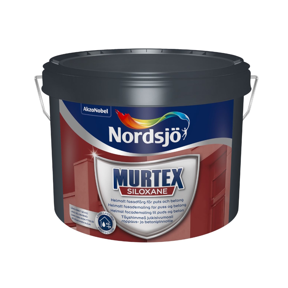 Putsfasadfärg Murtex Siloxane BW Utomhus 10L Nordsjö