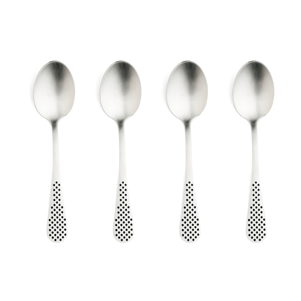 Classic kaffesked, Rostfritt stål, 12,5 cm, 4-pack