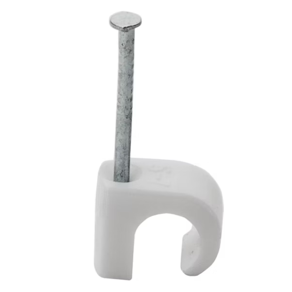 Ledningshållare 3-5mm Rund Vit 20st Gelia
