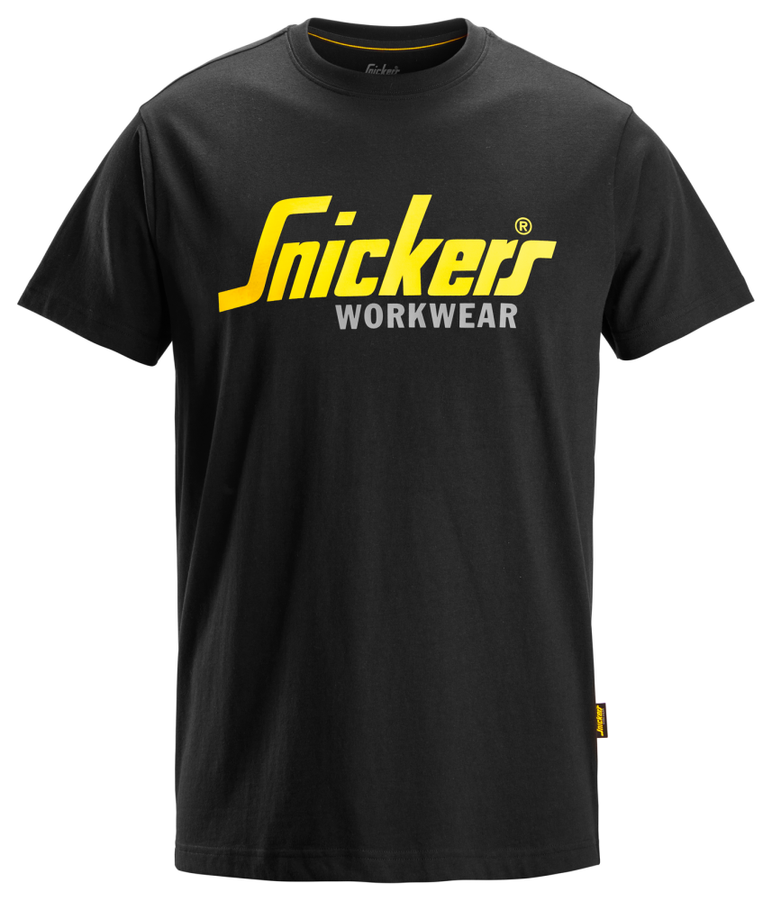 T-SHIRT SNICKERS WORKWEAR 2586 LOGO SVART L, CLASSIC