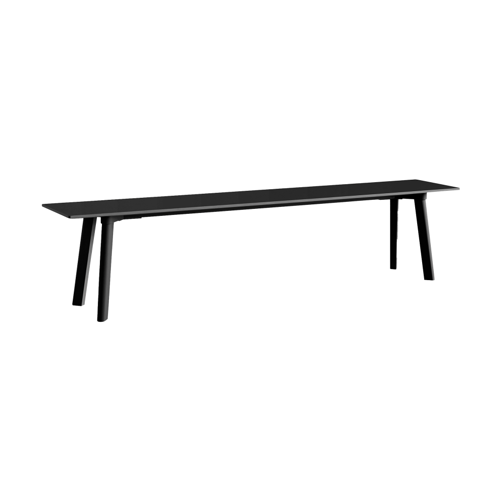 CPH215 Deux 2.0 bänk 200 cm, Black laminate-lacquered beech