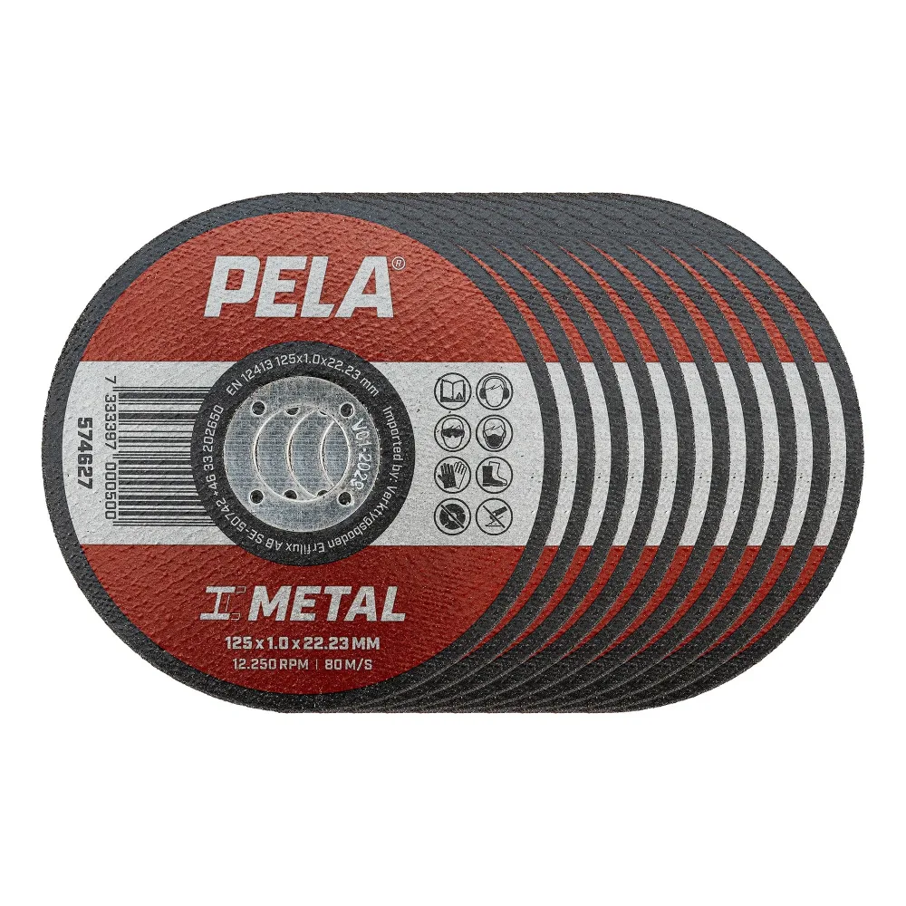 PELA 574627 Kapskiva för metall, 125x1x22,23 mm 1 styck - Bild 2