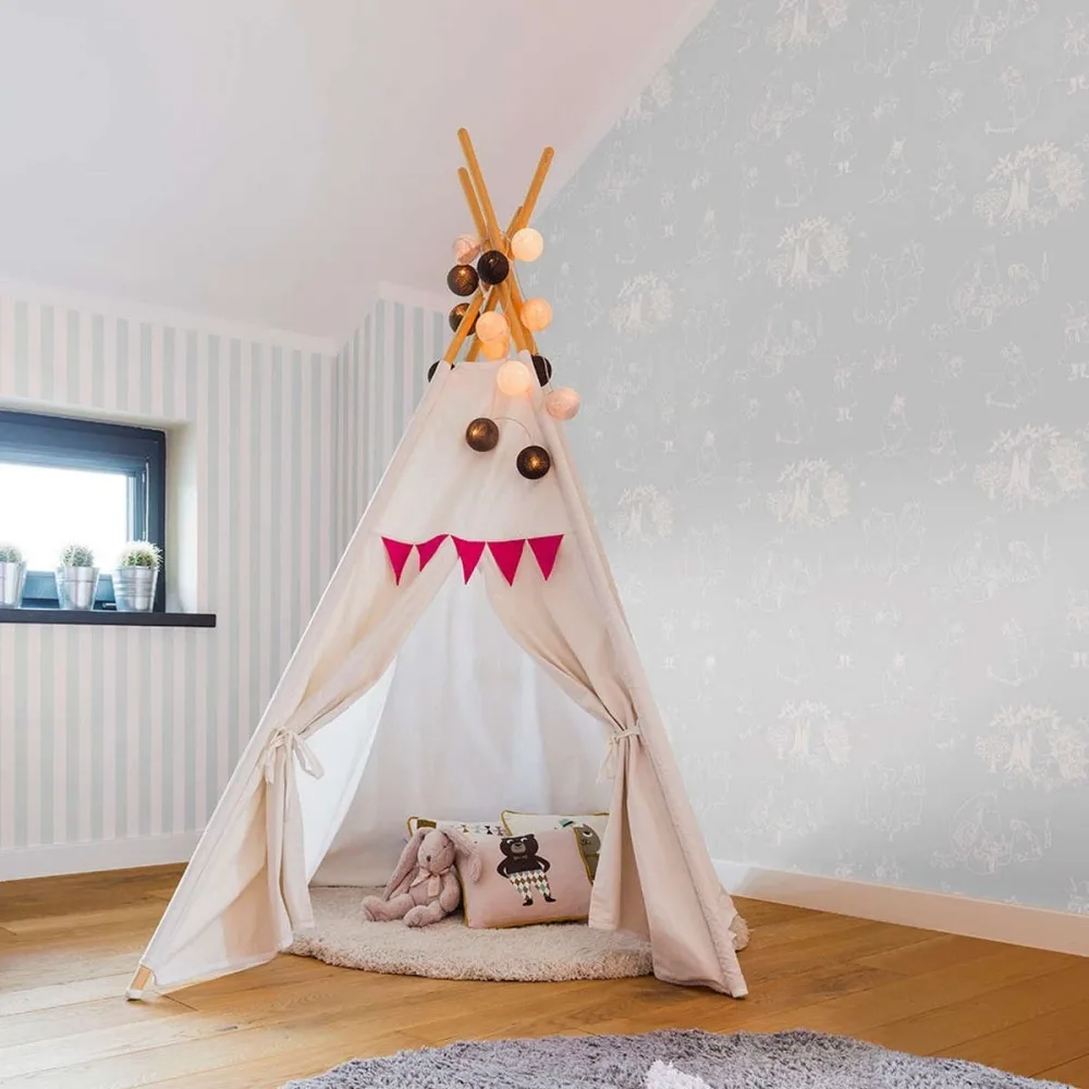 Mumin 3 5353-1 Vit Tapet | Stuvbutiken - Bild 3