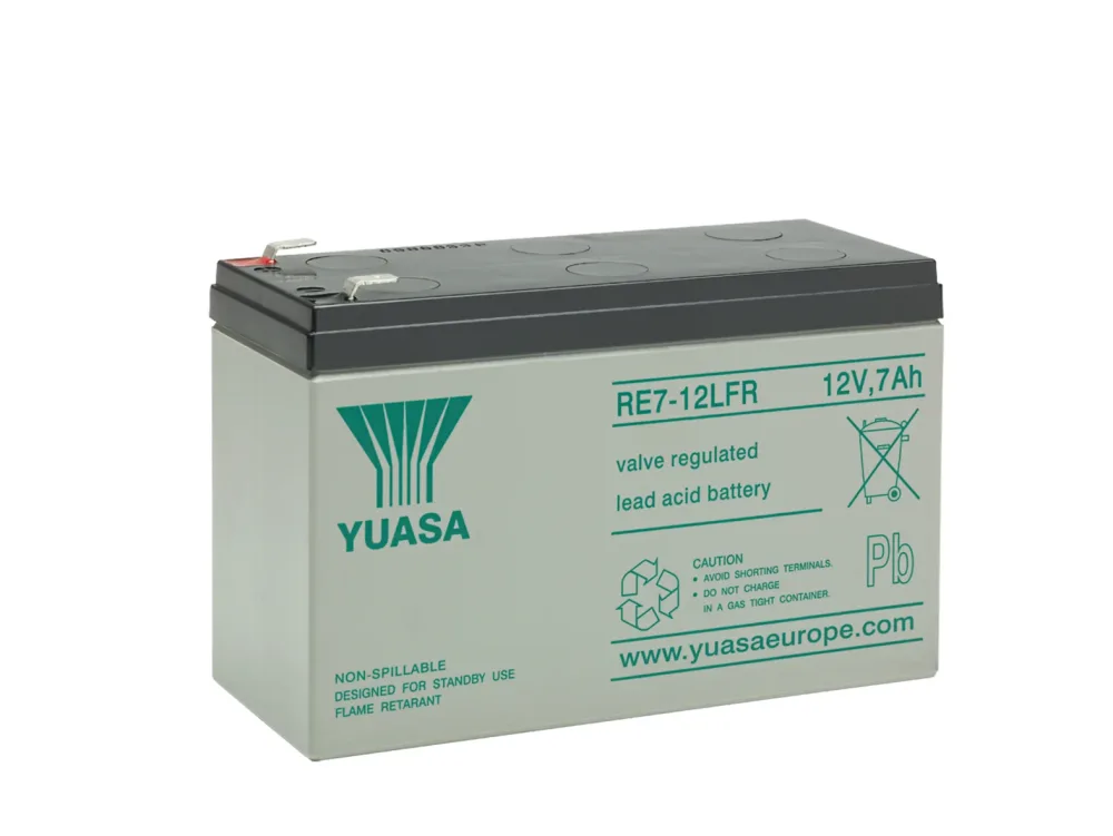 Yuasa RE7-12LFR Batteri 12V, 7 Ah