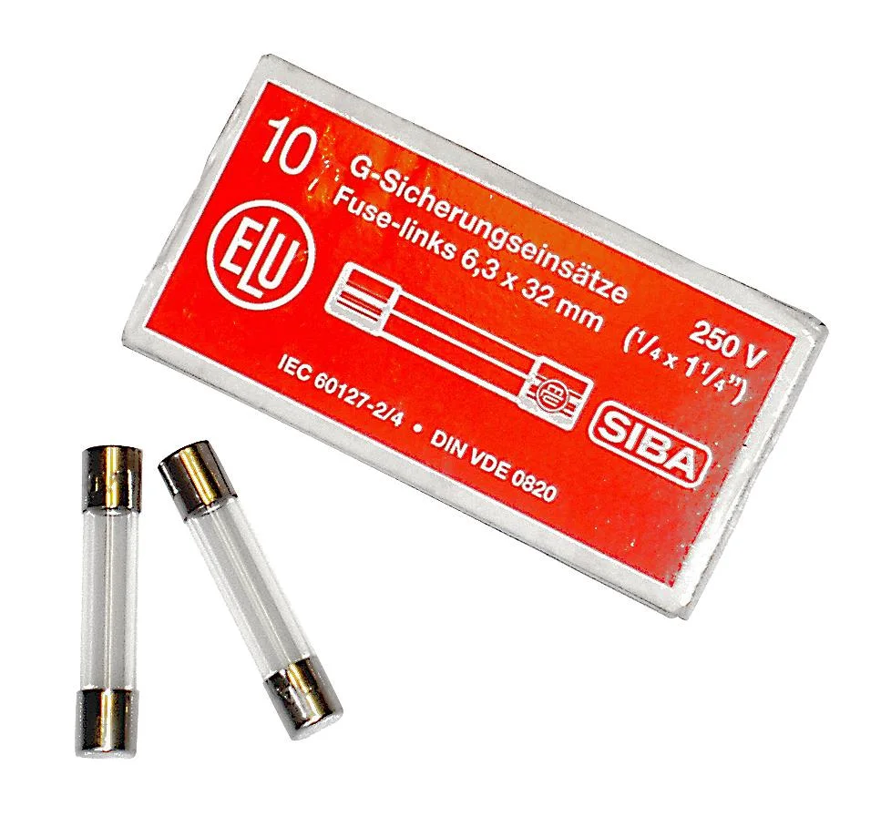 SIBA 7005961.3,0 Finsäkring 6 x 32 mm, trög, 10-pack 3 A