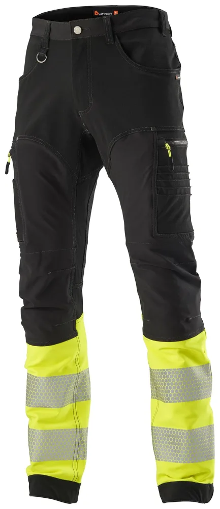 L.Brador 1031P Servicebyxa svart/hi-vis gul, klass 1 C44