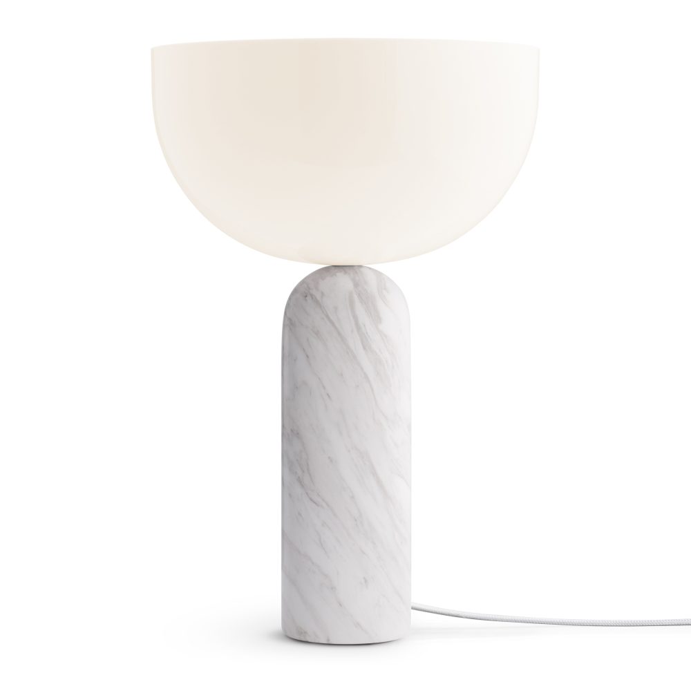 Kizu bordslampa large 45 cm, White marble