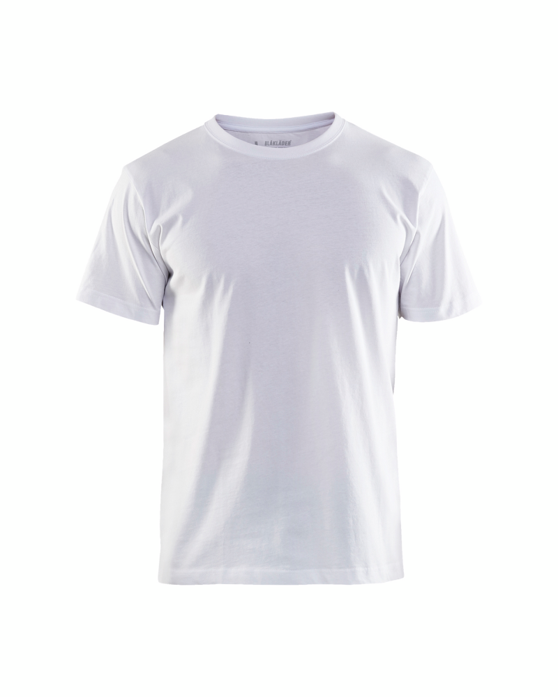 T-SHIRT BLÅKLÄDER 3602 VIT S, MULTIPACK