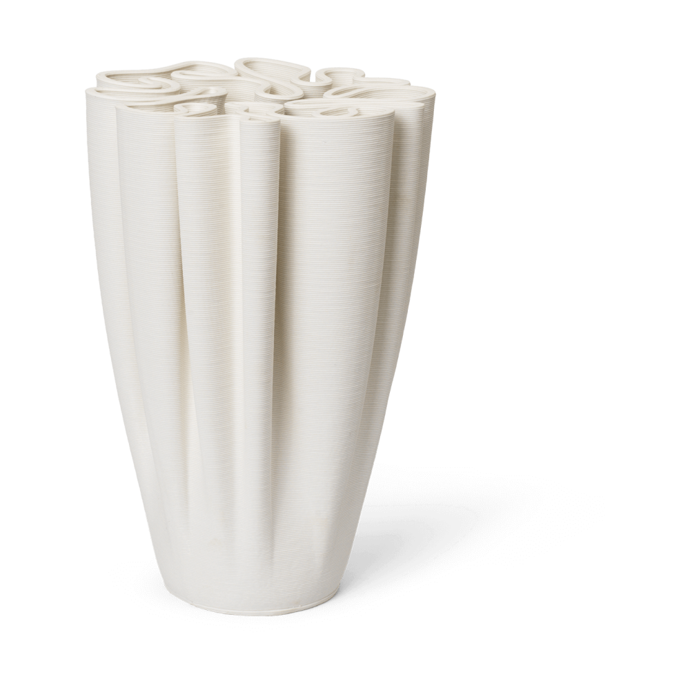 Dedali vas 25 cm, Off-white