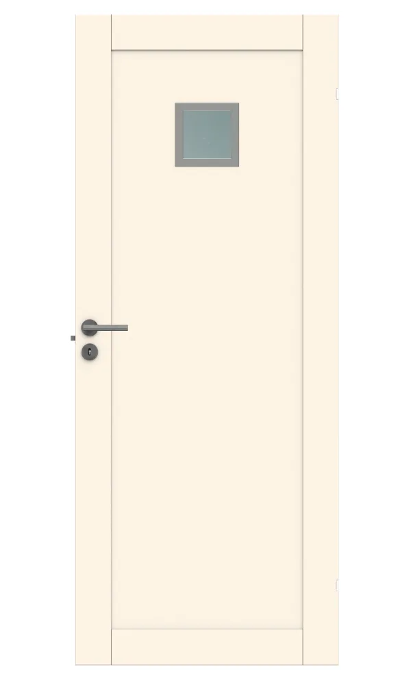 Swedoor Unique GWA 01L 120 Innerdörr vitpigmenterad ek 825x2040 mm