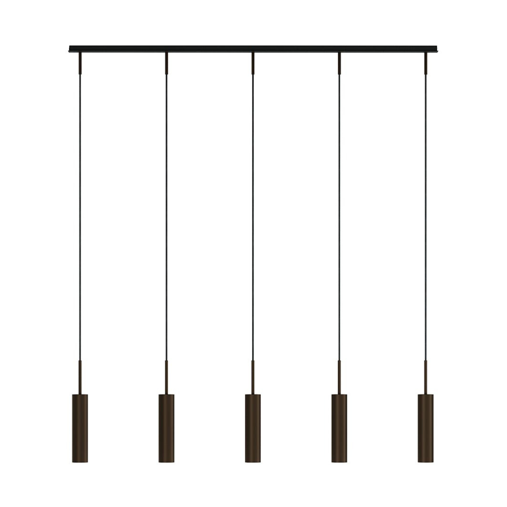 Tubulaire rail pendel 5, Anodized bronzed