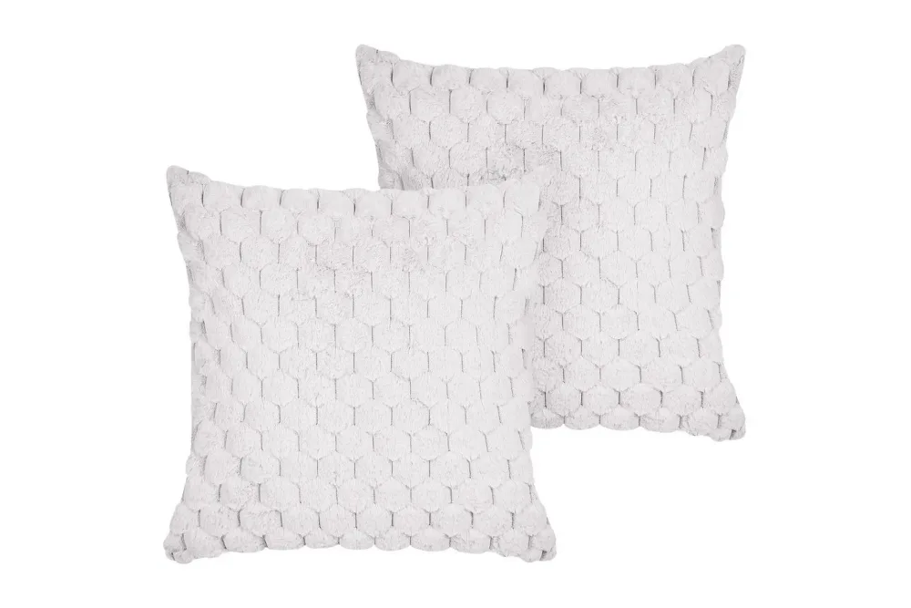 Prydnadskuddar Purslane set om 2 Vit