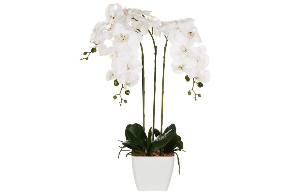 Konstgjord växt Orchid 22x22x59 cm