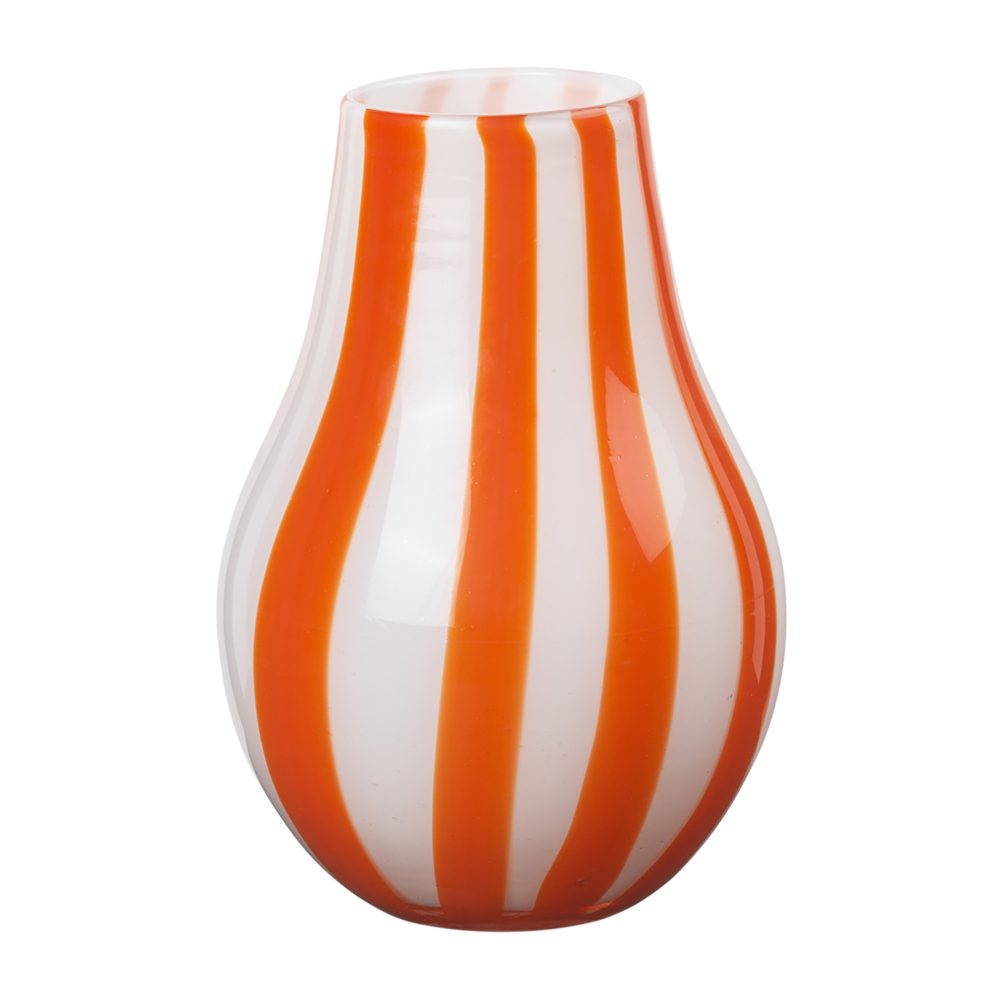 Ada Stripe vas 22,5 cm, Pumpkin orange