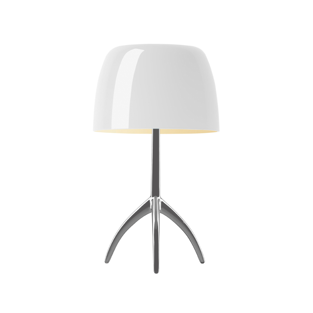 Lumiere Grande bordslampa, Vit-aluminium ej dimbar