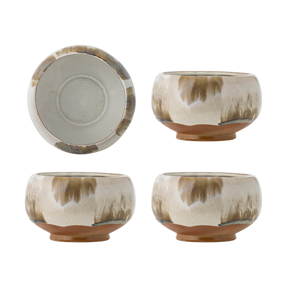 Jade skål 4-pack Ø12 cm, Natur