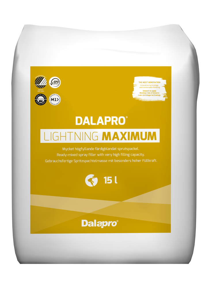 DALAPRO LIGHTNING MAXIMUM 15L SÄCK SPRUTSPACKEL