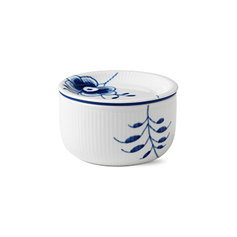 Blue Fluted Mega förvaringsburk, 33 cl