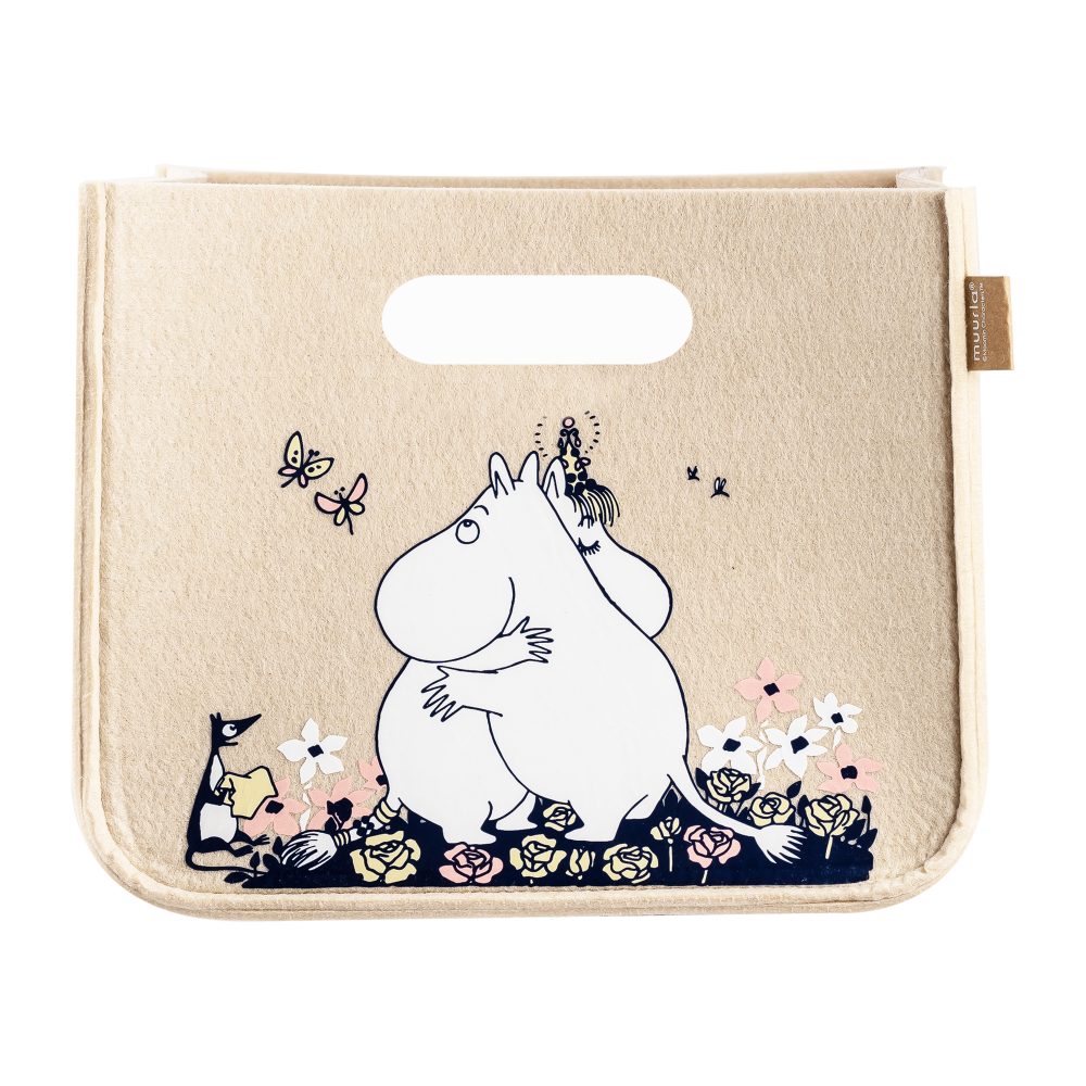 Mumin Hug förvaringskorg 26x26 cm, Beige