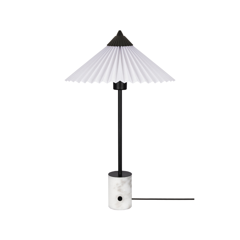 Matisse bordslampa, svart/vit