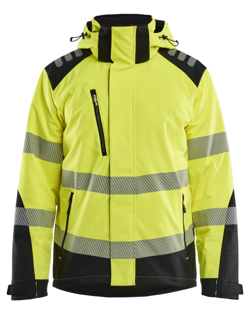 Blåkläder 440025133399XXL Softshelljacka varsel, gul/svart XXL