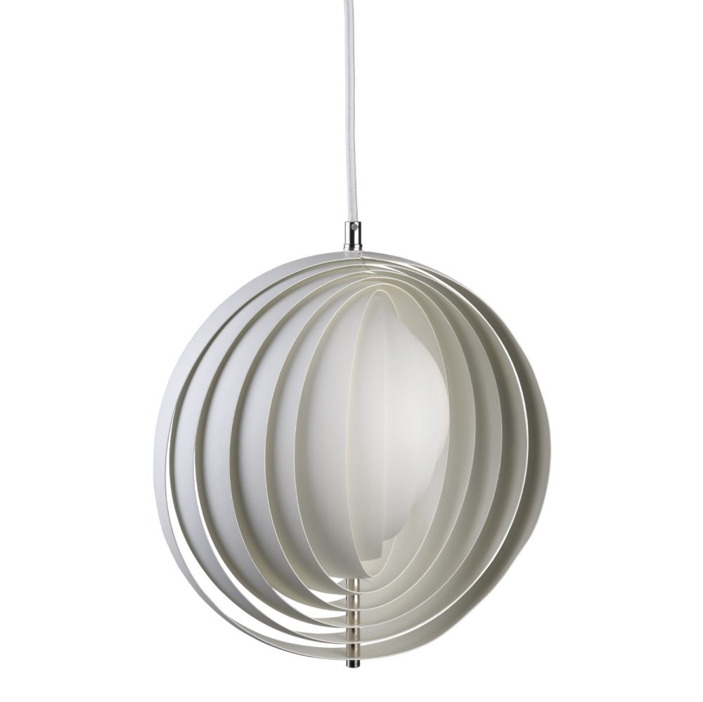 Moon taklampa Ø34 cm, Vit