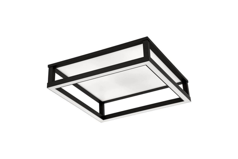 Takbelysning Eglo Macellara Svart/Vit 45x45 cm
