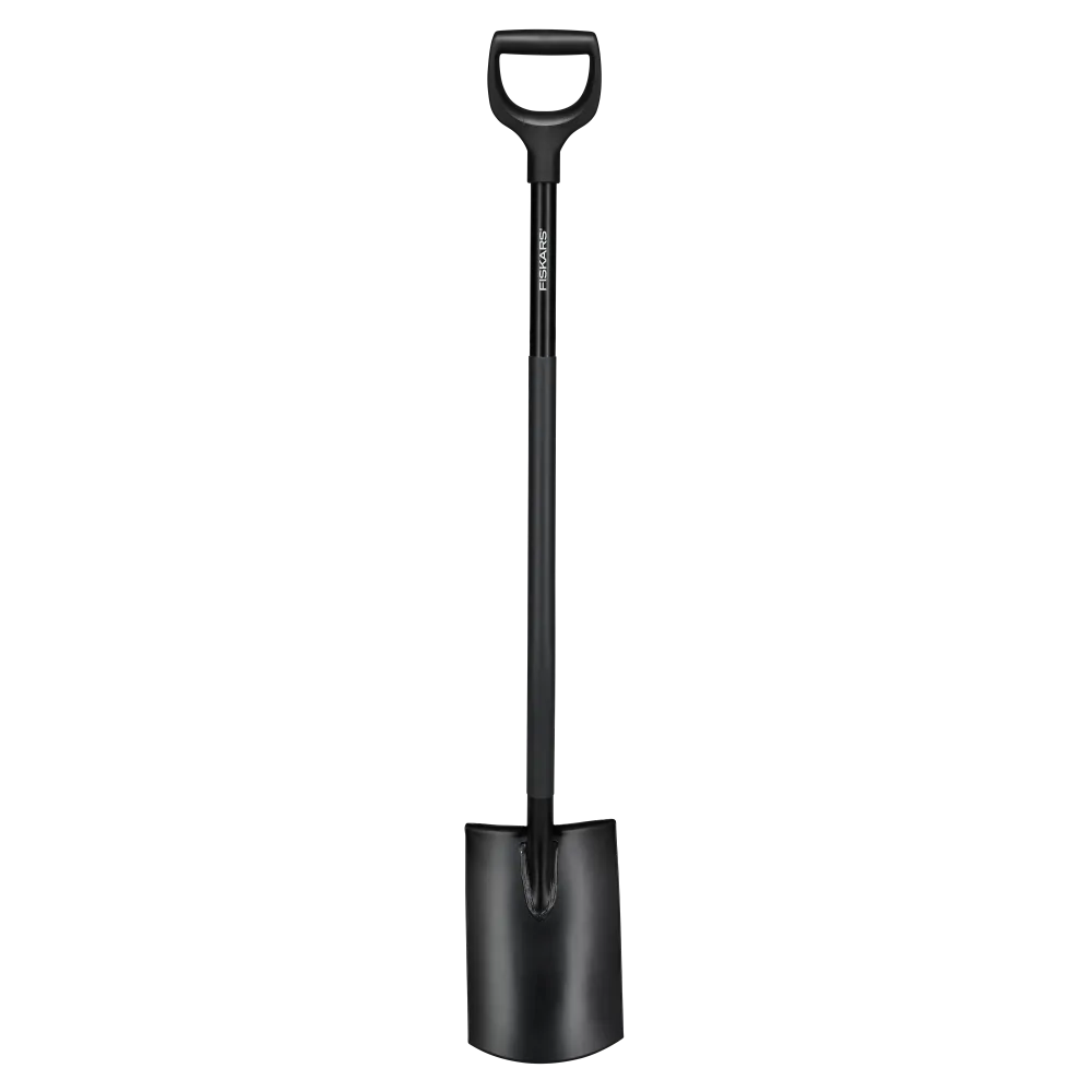 Fiskars Comfort 1067514 Spade halvrund, svart