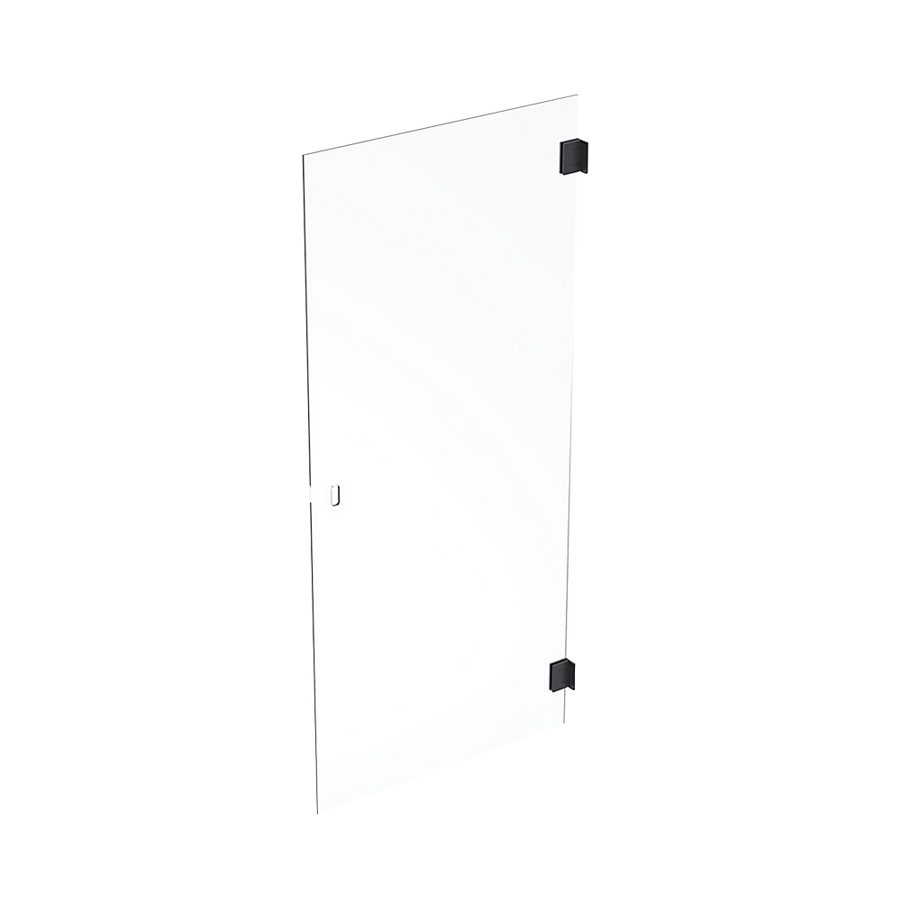 Contura Shower, Showerama Art Duschdörr Utan Profiler, 675x2000x8mm, Matt Svart