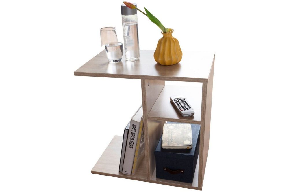 Sido bord Wohnling folierad spånskiva 50 cm, modern loftstil Sonoma