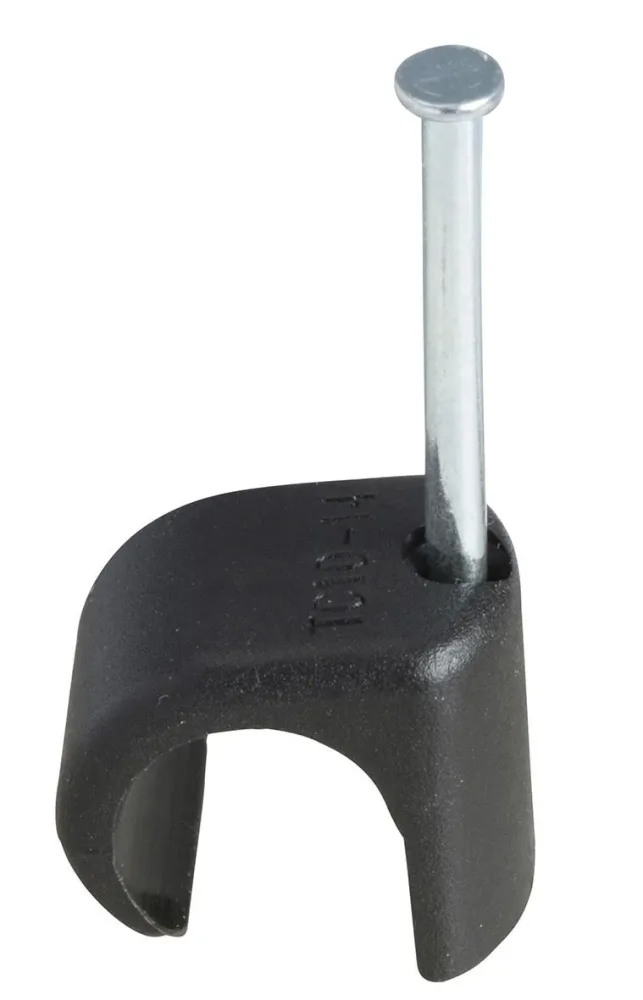 Schneider Electric TC 2032019 Spikclips för rund kabel, 7-10 mm, 100-pack 25 mm längd, vit - Bild 2