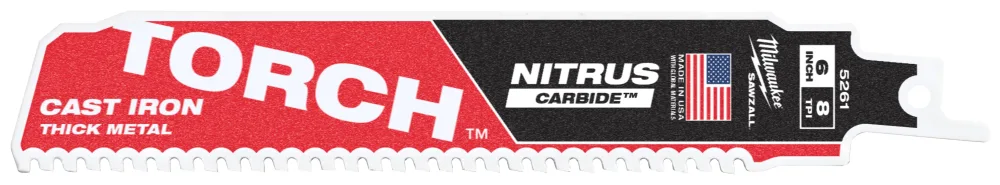Milwaukee TCT TORCH NITRUS Tigersågblad 8T, 5-pack 230 mm