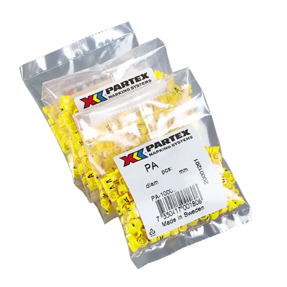 Partex PA1401/9 Kabelmärkning siffror, Ø2,5-5 mm, 200-pack 9 - Bild 2