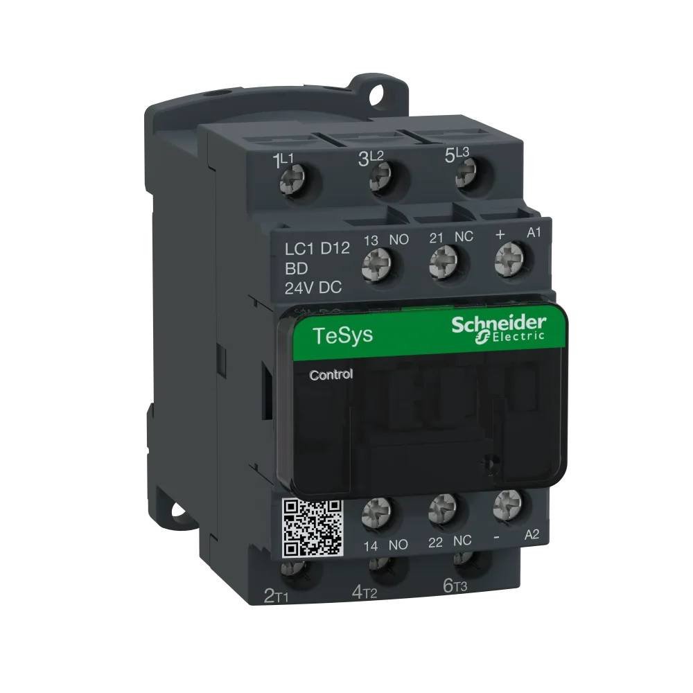 Schneider Electric LC1D25BD Kontaktor 9-38 A, DC manövrerade 25A, 11 kW, 24V DC - Bild 2