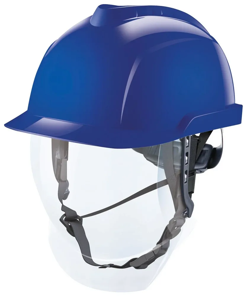 MSA V-Gard 950 Skyddshjälm oventilerad Blå - Bild 2