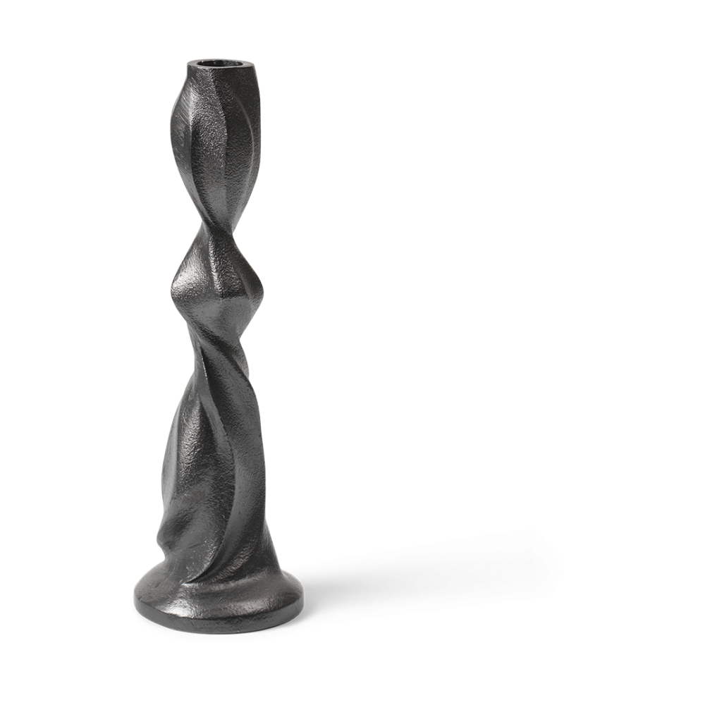 Gale ljusstake 25 cm, Blackened Aluminium