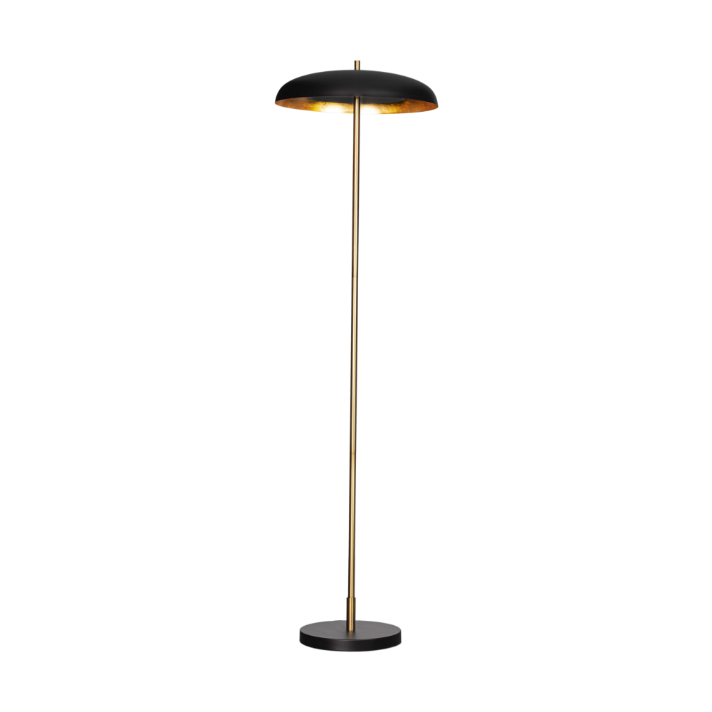 Shelby golvlampa 160 cm, Svart-guld