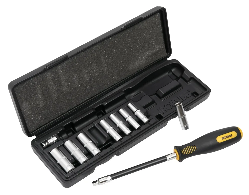 Ironside 116012 Hylsnyckelsats 10 delar, 1/4"