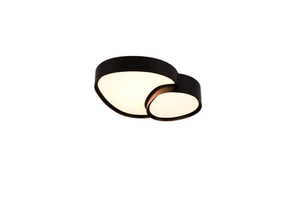 Taklampa TRIO Rise 43 cm, Mattsvart